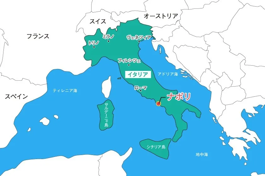 ナポリ地図